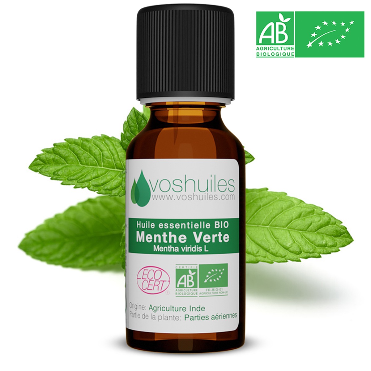 Huile essentielle de Menthe Verte Bio 30ml 30 ml - Mességué