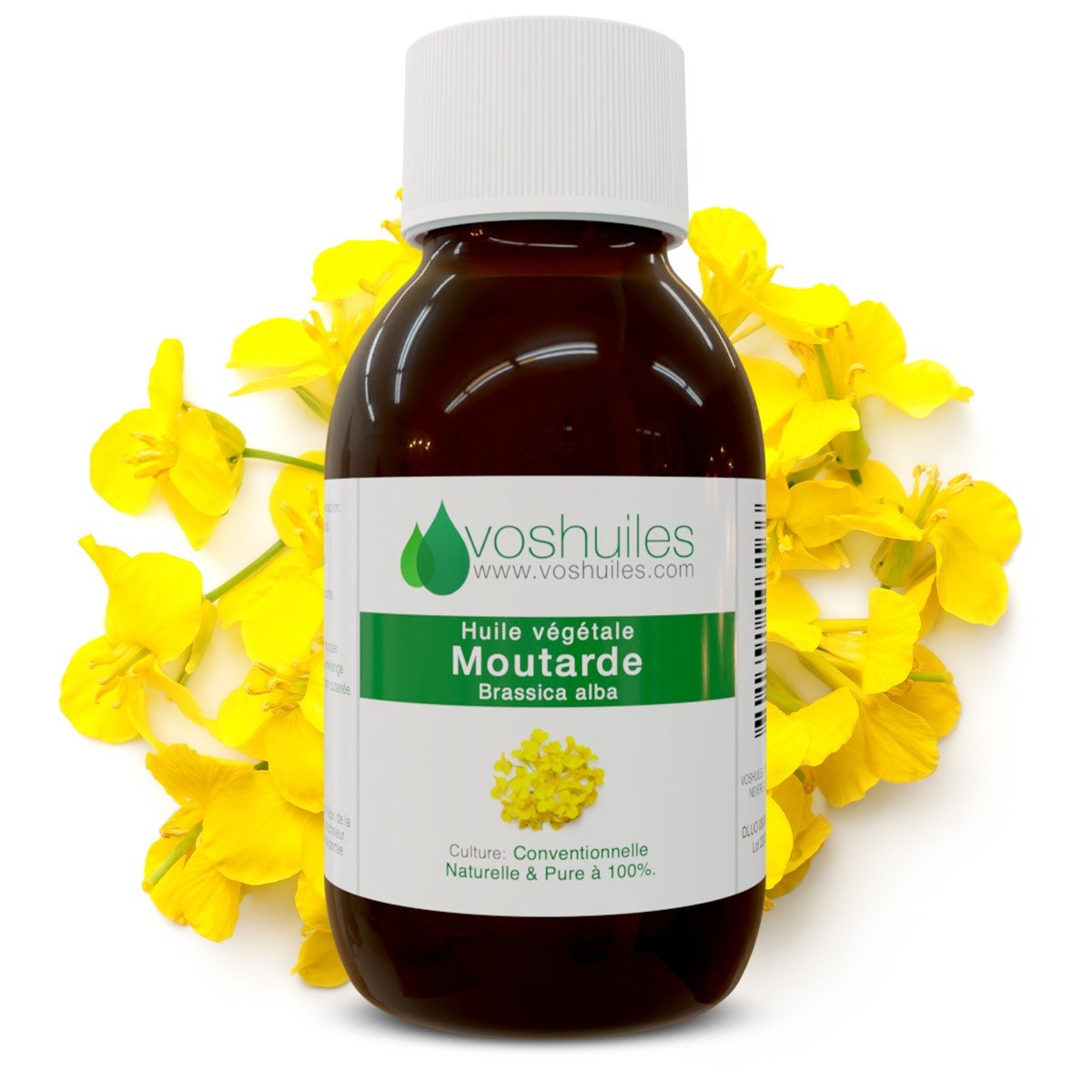 Huile végétale de moutarde bio, La Moisson