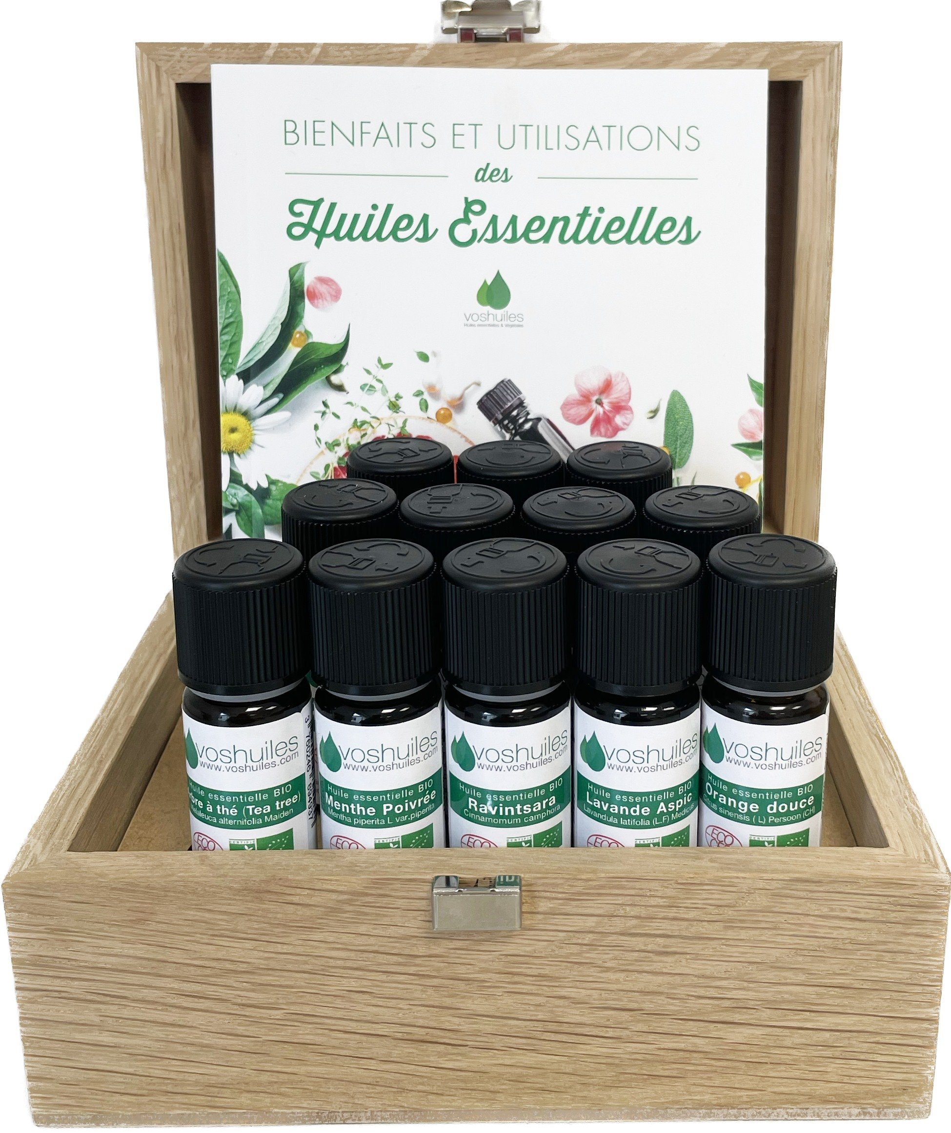 Coffret d'huiles essentielles bio - Pack cadeau d'aromathérapie - Synergie  aromathérapeutique